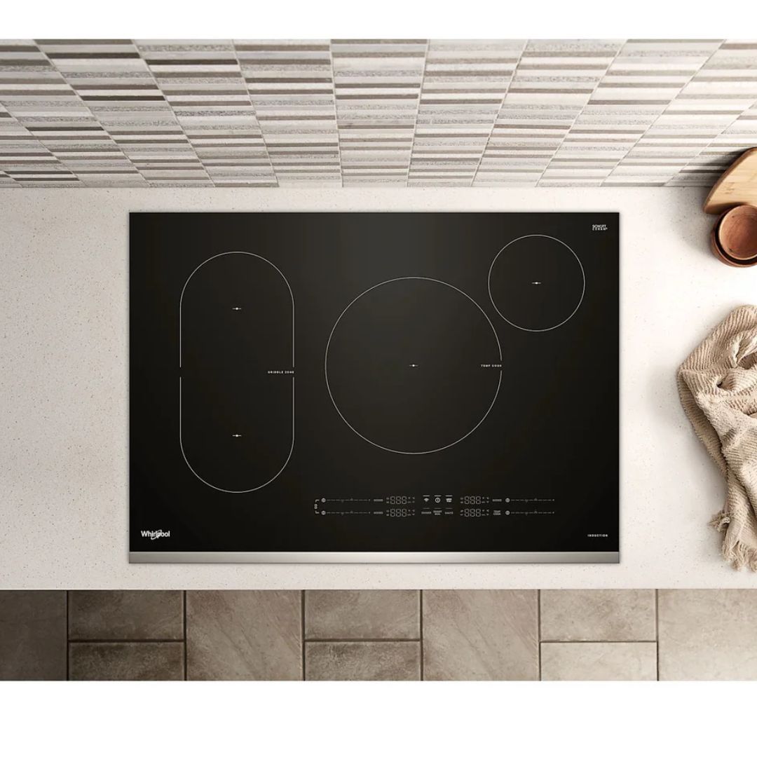 Whirlpool - 30.8 Inch Induction Cooktop in Stainless - WCIT7030SS