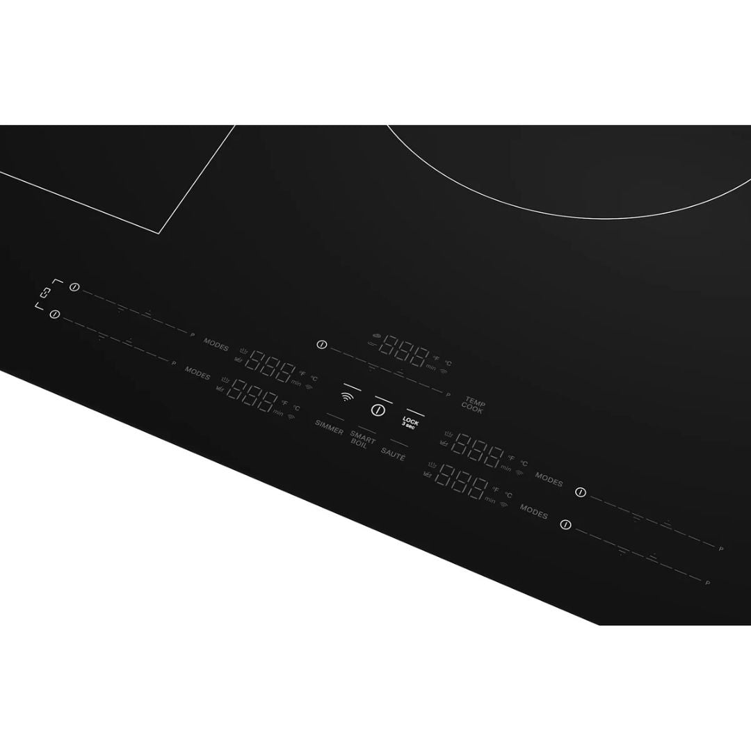 Whirlpool - 36.3 Inch Induction Cooktop in Black - WCIT7536SB