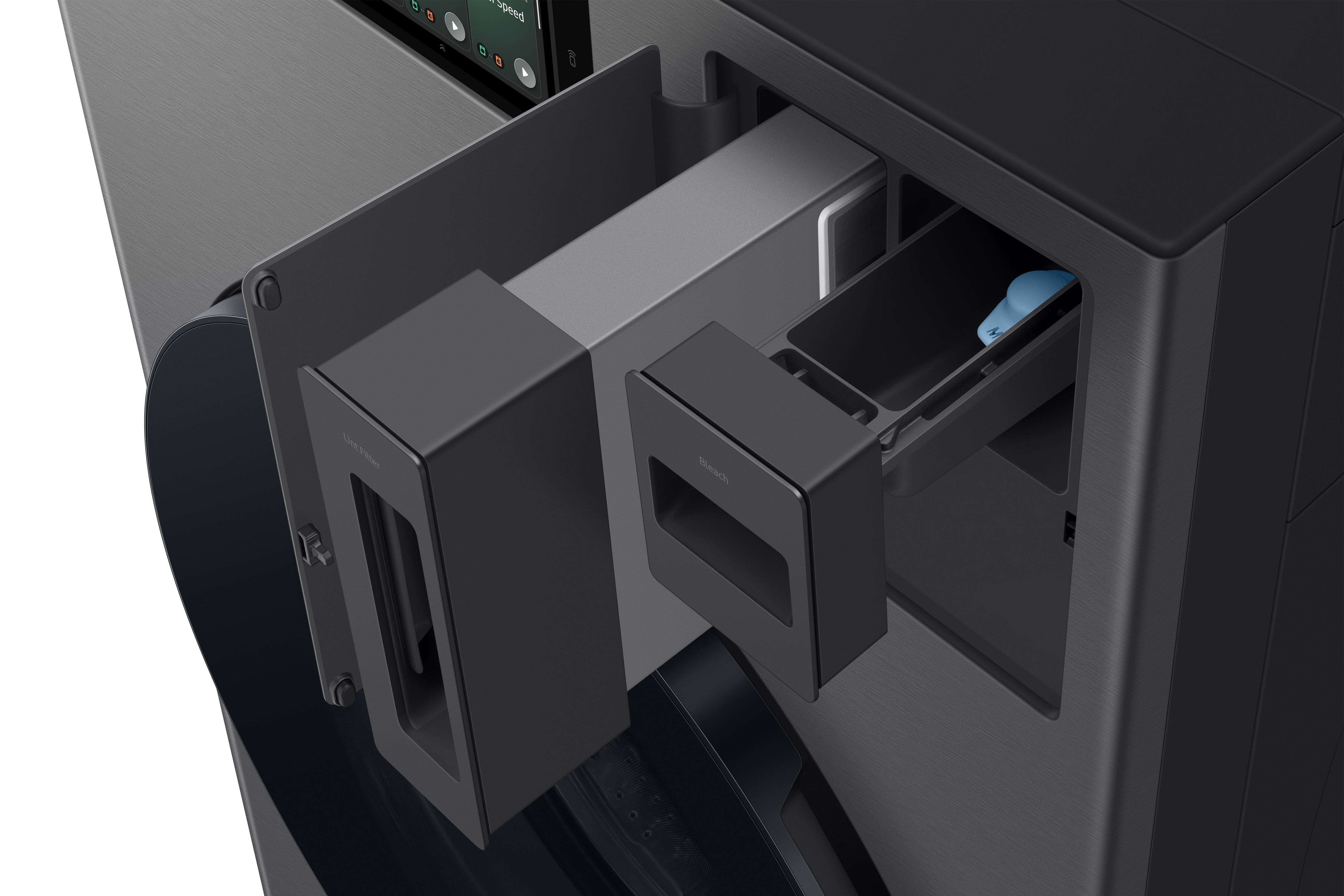 Samsung - 6.1 cu. Ft Front Load All-In-One Washer & Dryer in Stainless - WD53DBA900HZA1