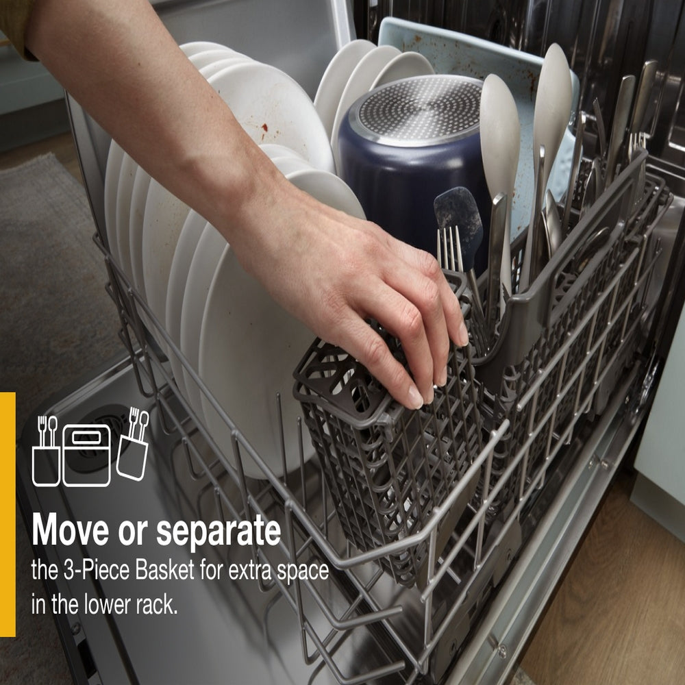 Whirlpool - 47 dBA Built In Dishwasher in Stainless - WDT751SAPZ