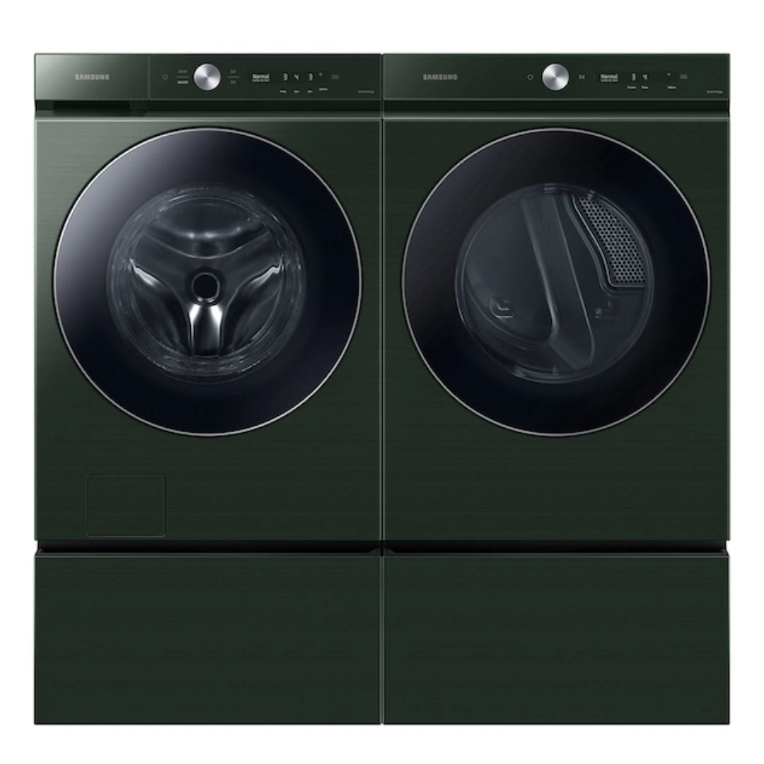 Samsung - 27 Inch Bespoke Laundry Pedestal in Green - WE502NG
