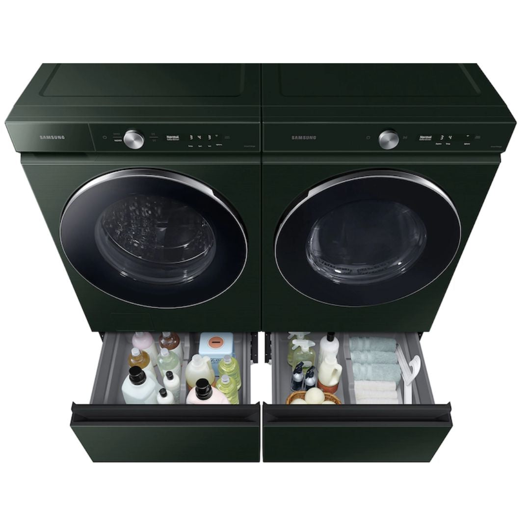 Samsung - 27 Inch Bespoke Laundry Pedestal in Green - WE502NG