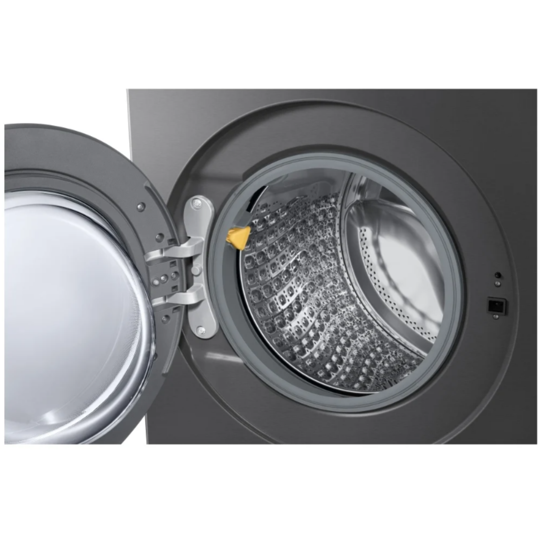 Samsung - 6.1 cu. Ft Front Load Washer in Dark Steel - WF90F53ADSA5