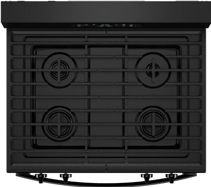 Whirlpool - 5.3 cu. ft Gas Range in Black - WFGS3530RB