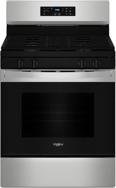 Whirlpool - 5.3 cu. ft Gas Range in Stainless - WFGS3530RS