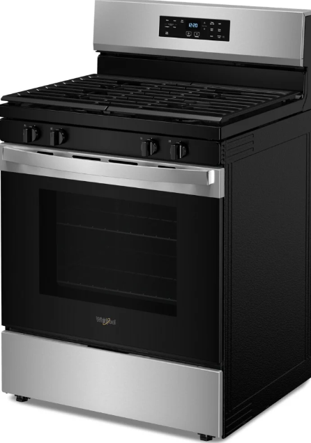 Whirlpool - 5.3 cu. ft Gas Range in Stainless - WFGS3530RS