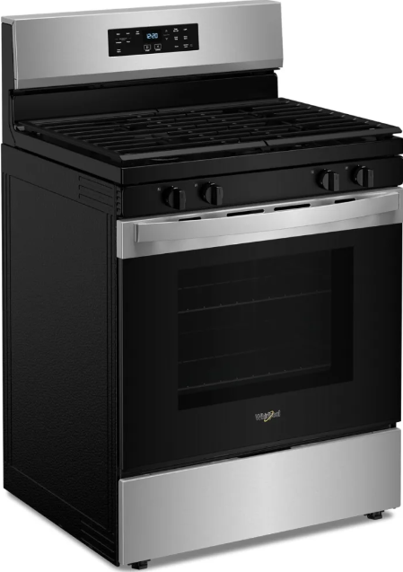 Whirlpool - 5.3 cu. ft Gas Range in Stainless - WFGS3530RS