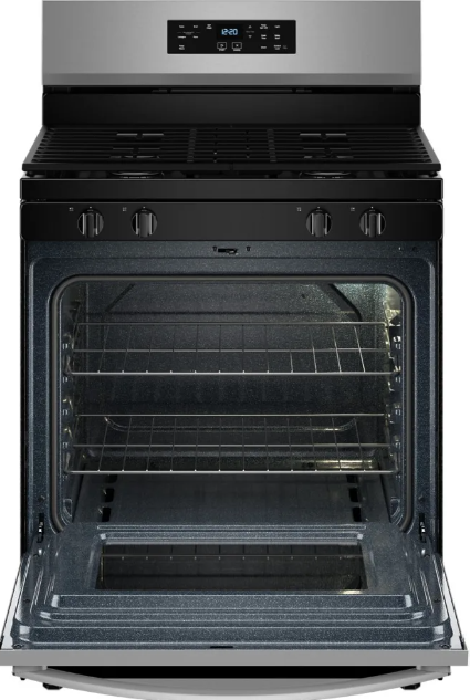 Whirlpool - 5.3 cu. ft Gas Range in Stainless - WFGS3530RS