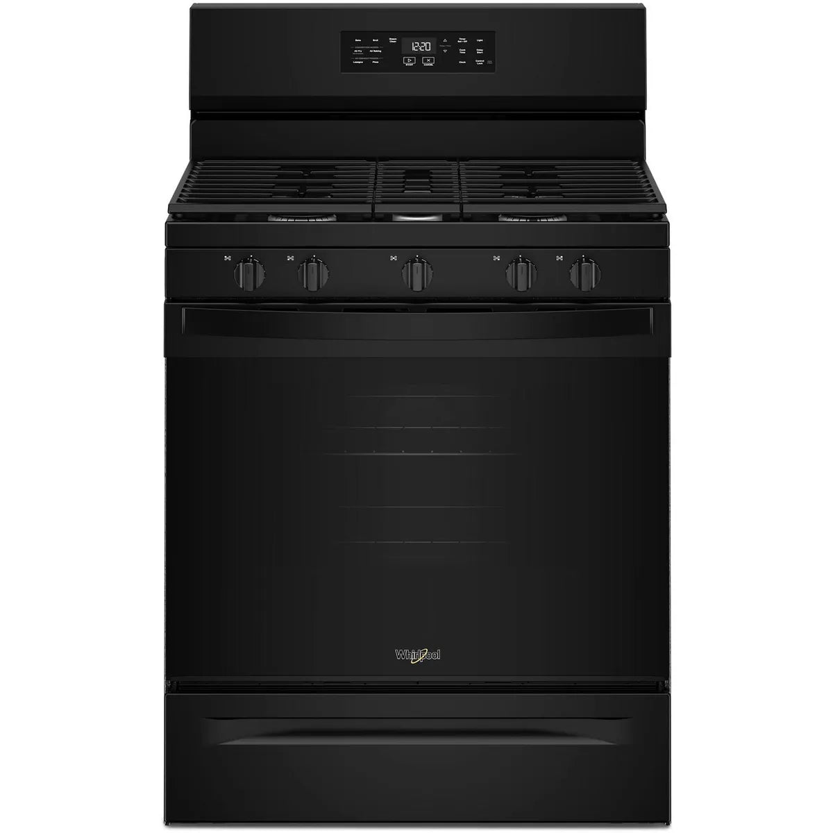 Whirlpool - 5.0 cu. ft Gas Range in Black - WFGS4530SB