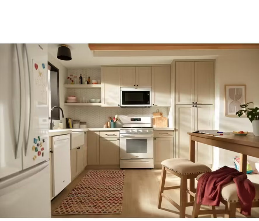 Whirlpool - 5 cu. ft Gas Range in White - WFGS5030RW