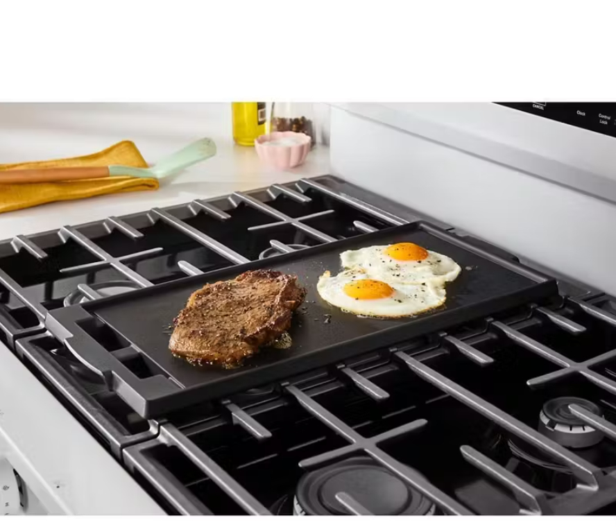 Whirlpool - 5 cu. ft Gas Range in White - WFGS5030RW