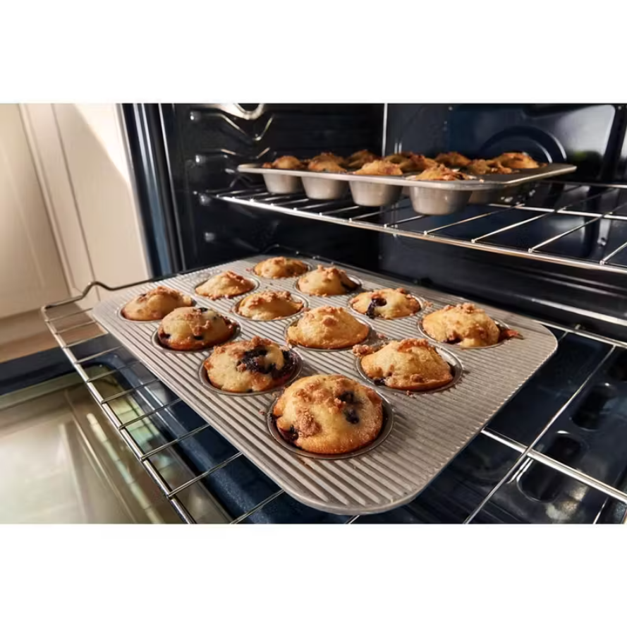 Whirlpool - 5 cu. ft Gas Range in White - WFGS5030RW