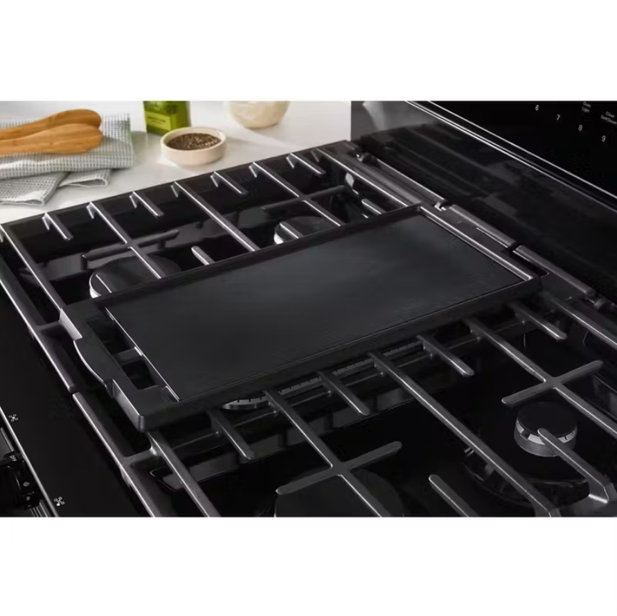 Whirlpool - 5 cu. ft Gas Range in Black - WFGS5030RB