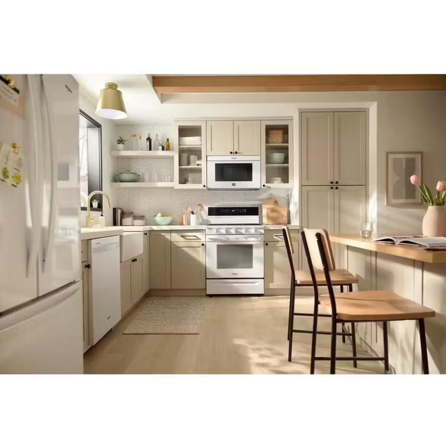 Whirlpool - 5 cu. ft Gas Range in White - WFGS7530RW