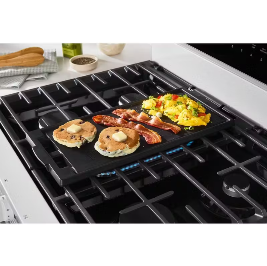 Whirlpool - 5 cu. ft Gas Range in White - WFGS7530RW