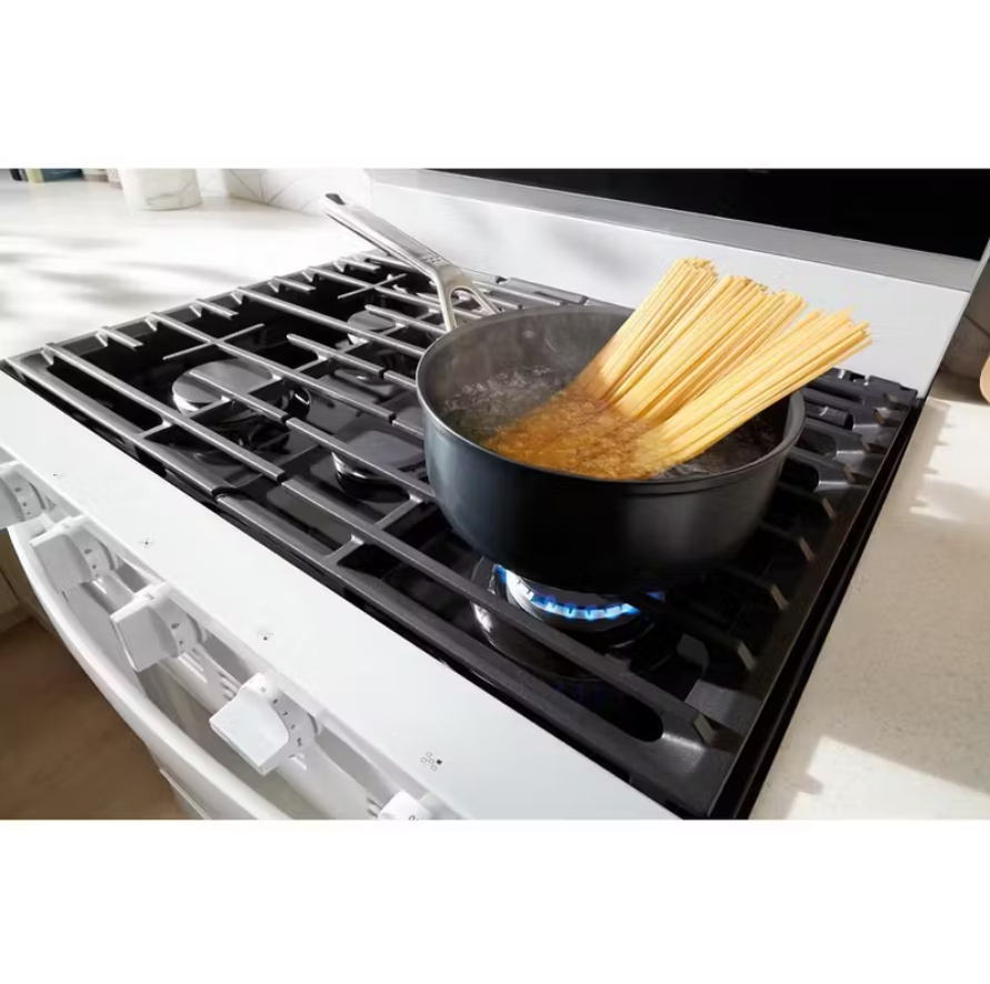 Whirlpool - 5 cu. ft Gas Range in White - WFGS7530RW