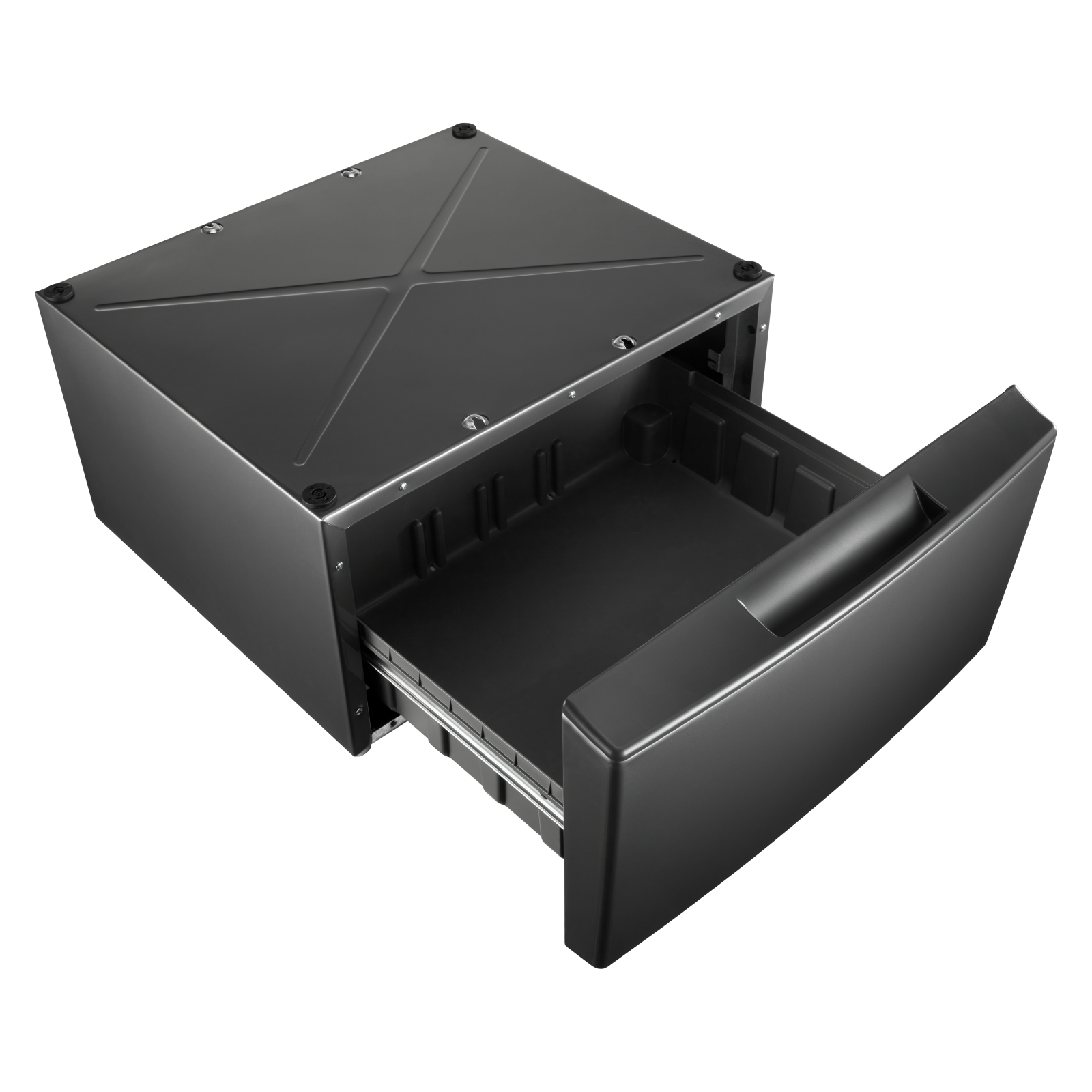 Whirlpool - 15.5" Pedestal for Front Load Washer Accessories in Chrome - WFP2715HC