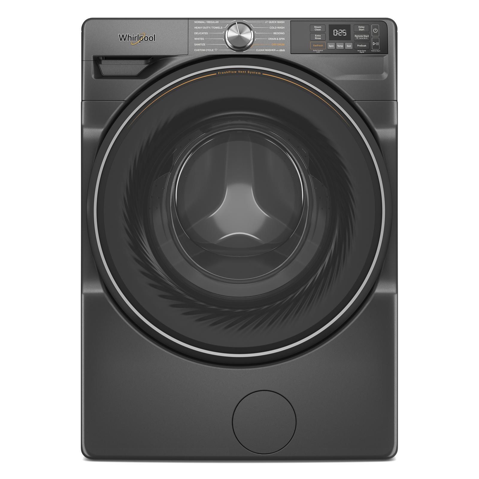 Whirlpool - 5.2 cu. Ft Front Load Washer in Volcano Black - WFW5720RU