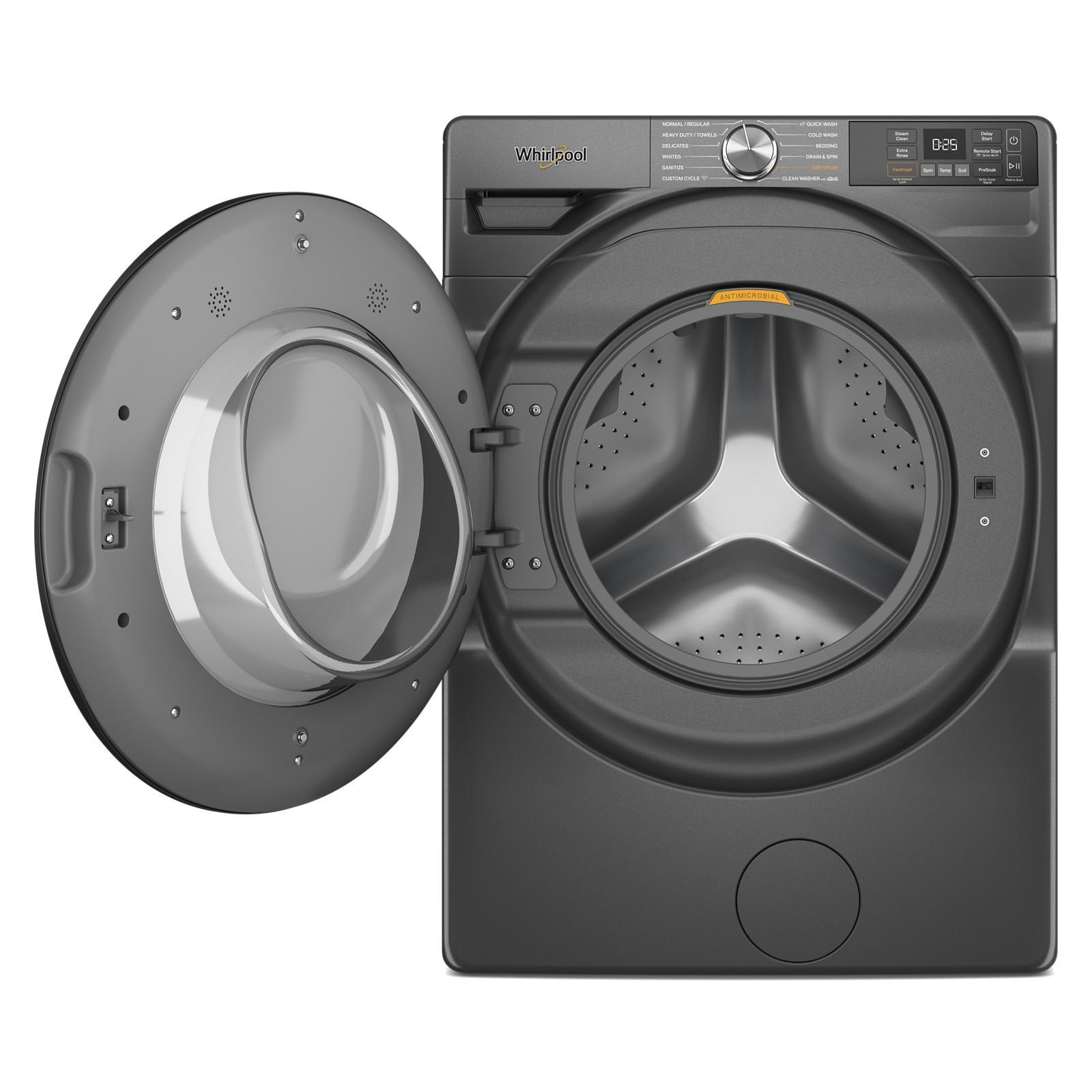 Whirlpool - 5.2 cu. Ft Front Load Washer in Volcano Black - WFW5720RU