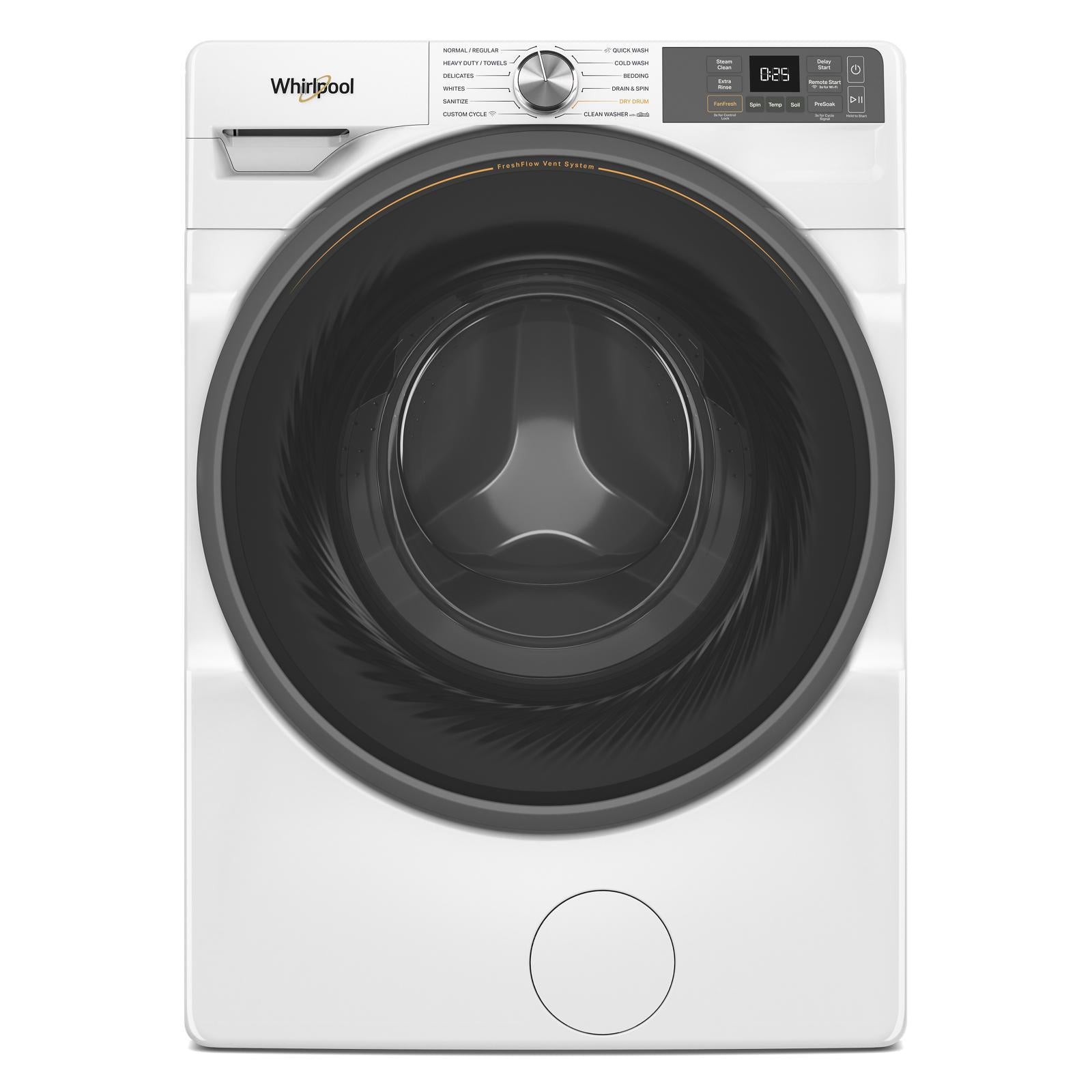 Whirlpool - 5.2 cu. Ft Front Load Washer in White - WFW5720RW