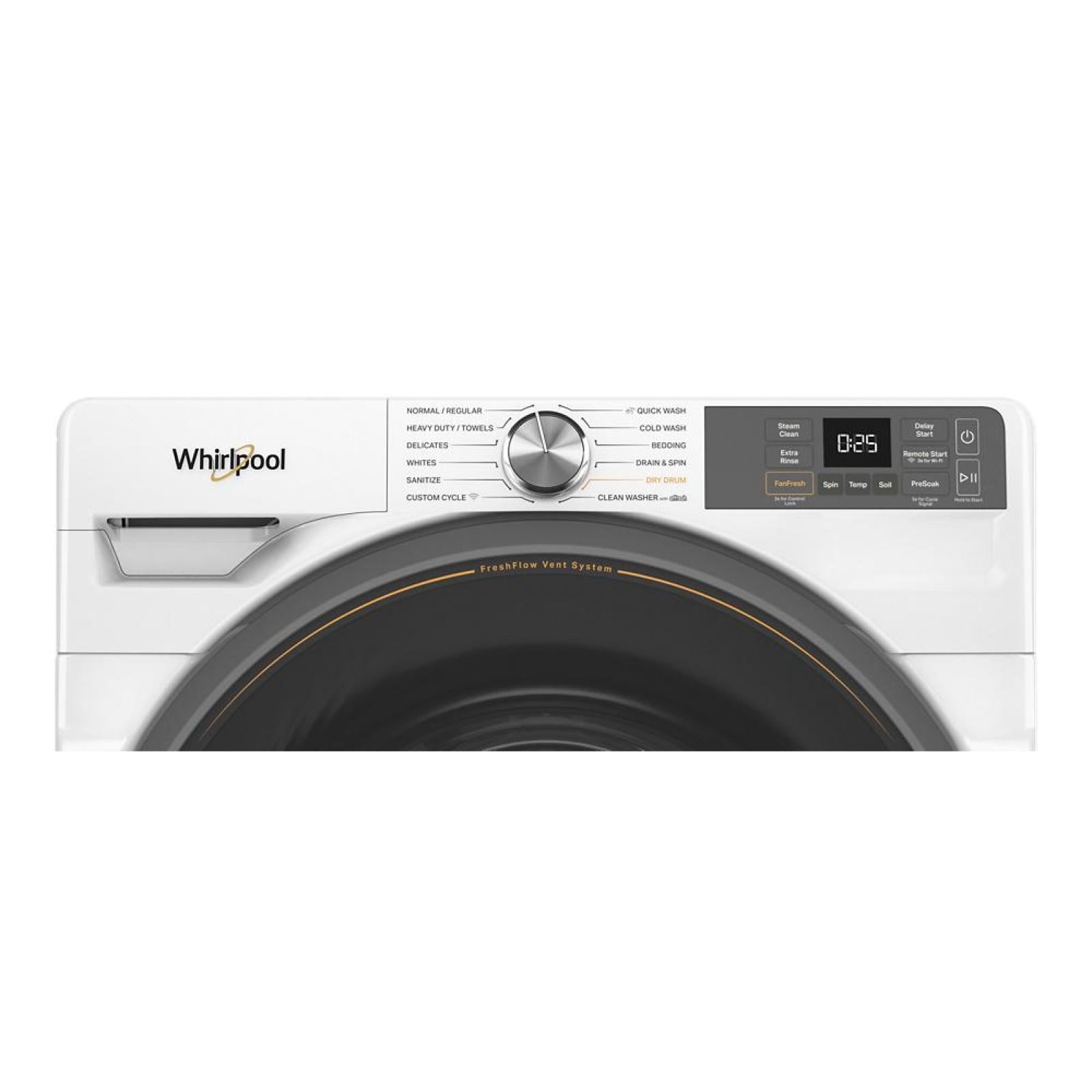 Whirlpool - 5.2 cu. Ft Front Load Washer in White - WFW5720RW