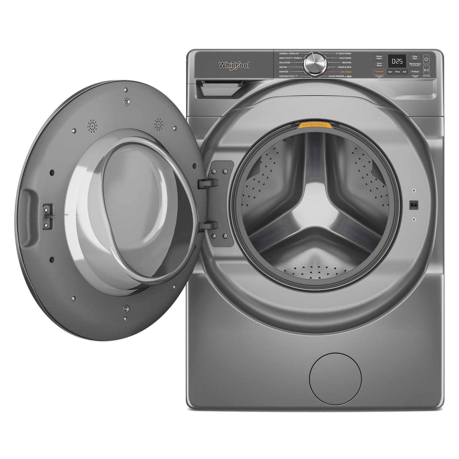 Whirlpool - 5.8 cu. Ft Front Load Washer in Radiant Silver - WFW6720RR