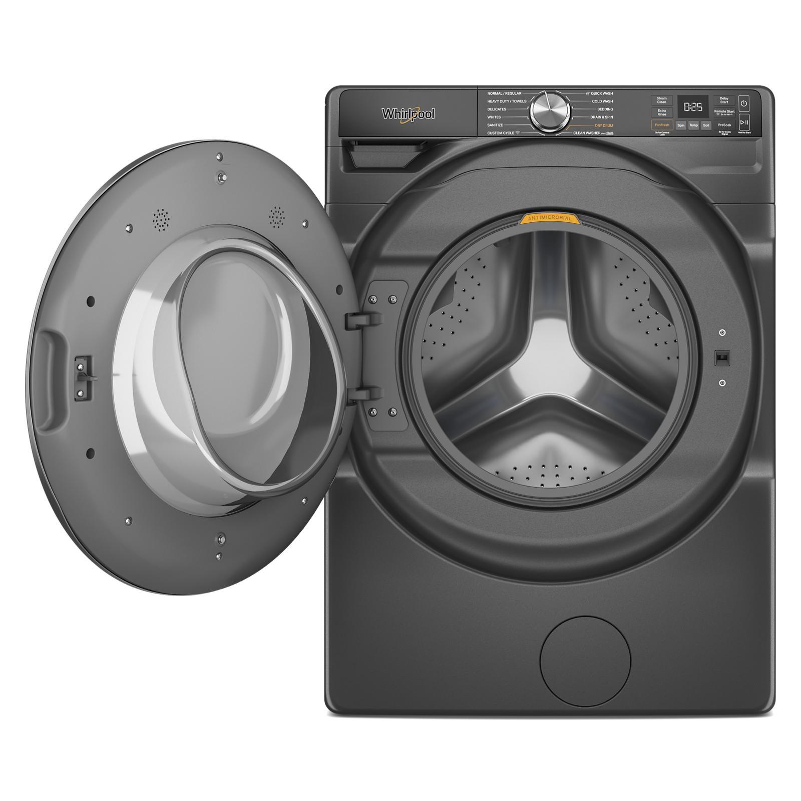 Whirlpool - 5.8 cu. Ft Front Load Washer in Volcano Black - WFW6720RU