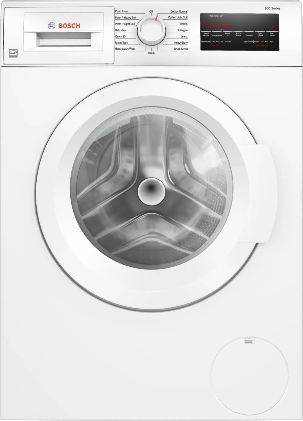 Bosch - 2.2 cu. Ft Compact Washer in White - WGA12400UC