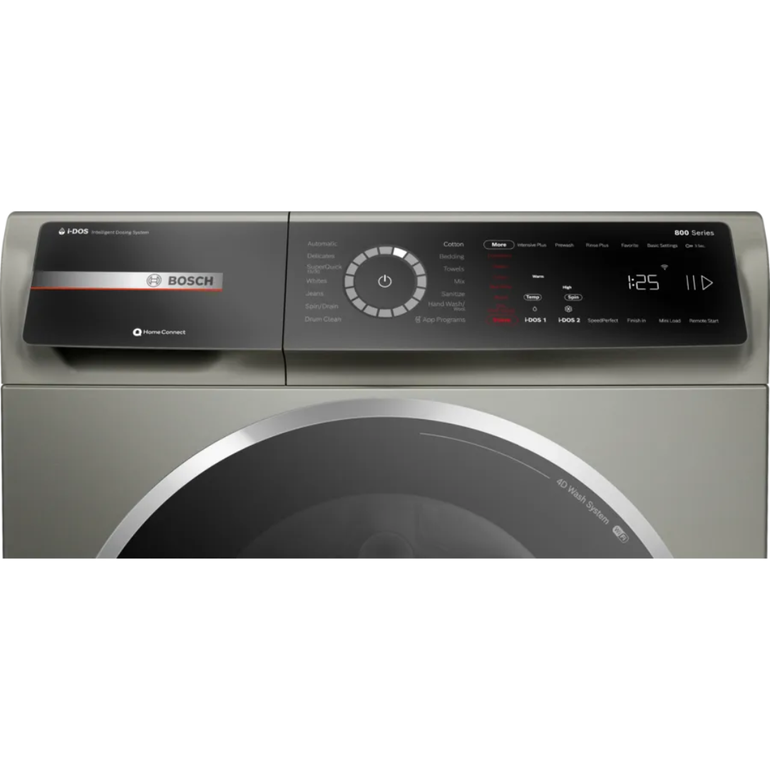 Bosch - 2.4 cu. Ft Front Load Compact Washer in Silver - WGB246AXUC