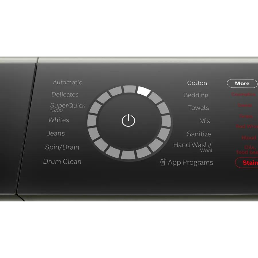 Bosch - 2.4 cu. Ft Front Load Compact Washer in Silver - WGB246AXUC