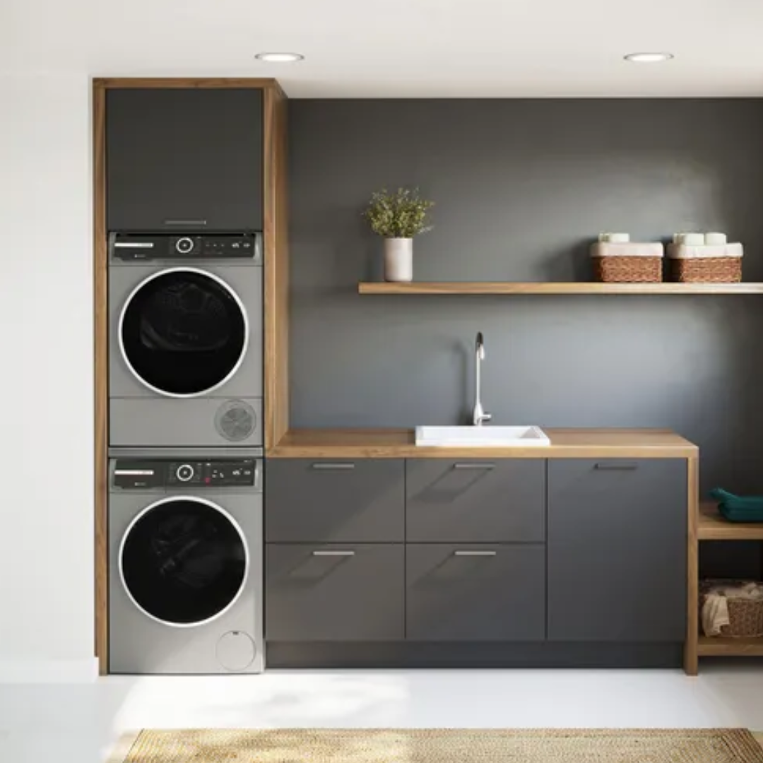 Bosch - 2.4 cu. Ft Front Load Compact Washer in Silver - WGB246AXUC