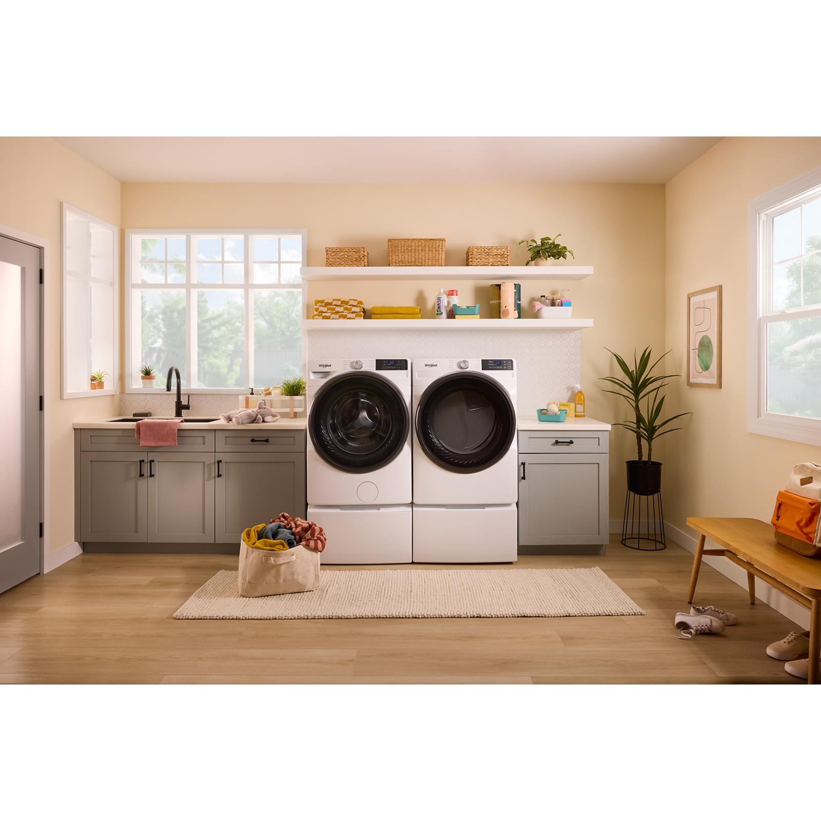 Whirlpool - 7.4 cu. Ft Gas Dryer in White - WGD5720RW