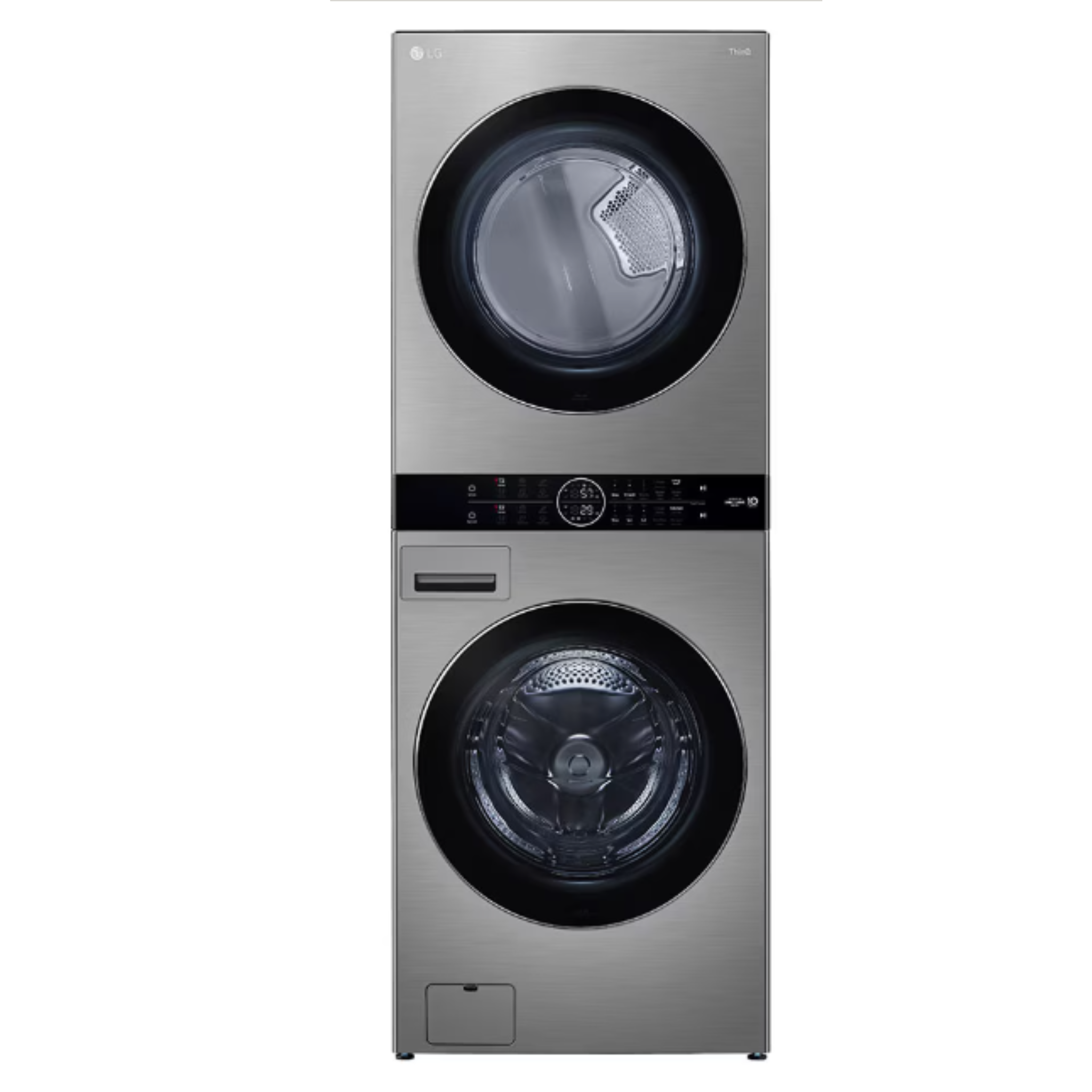 LG - 5.2 cu. ft. Washer and 7.4 cu. ft. Electric Dryer WashTower in Graphite - WKEX200HVA - WKEX200HVA