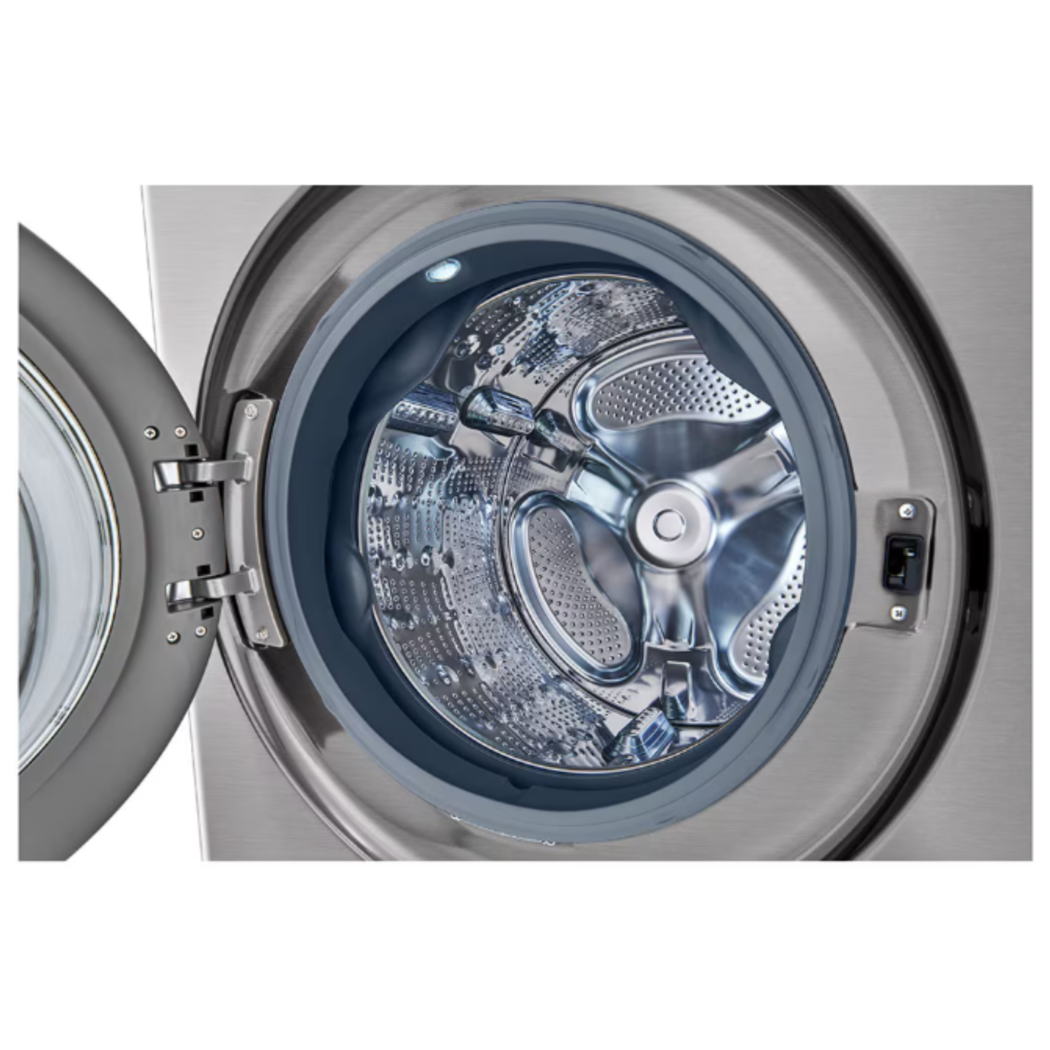 LG - 5.2 cu. ft. Washer and 7.4 cu. ft. Electric Dryer WashTower in Graphite - WKEX200HVA - WKEX200HVA