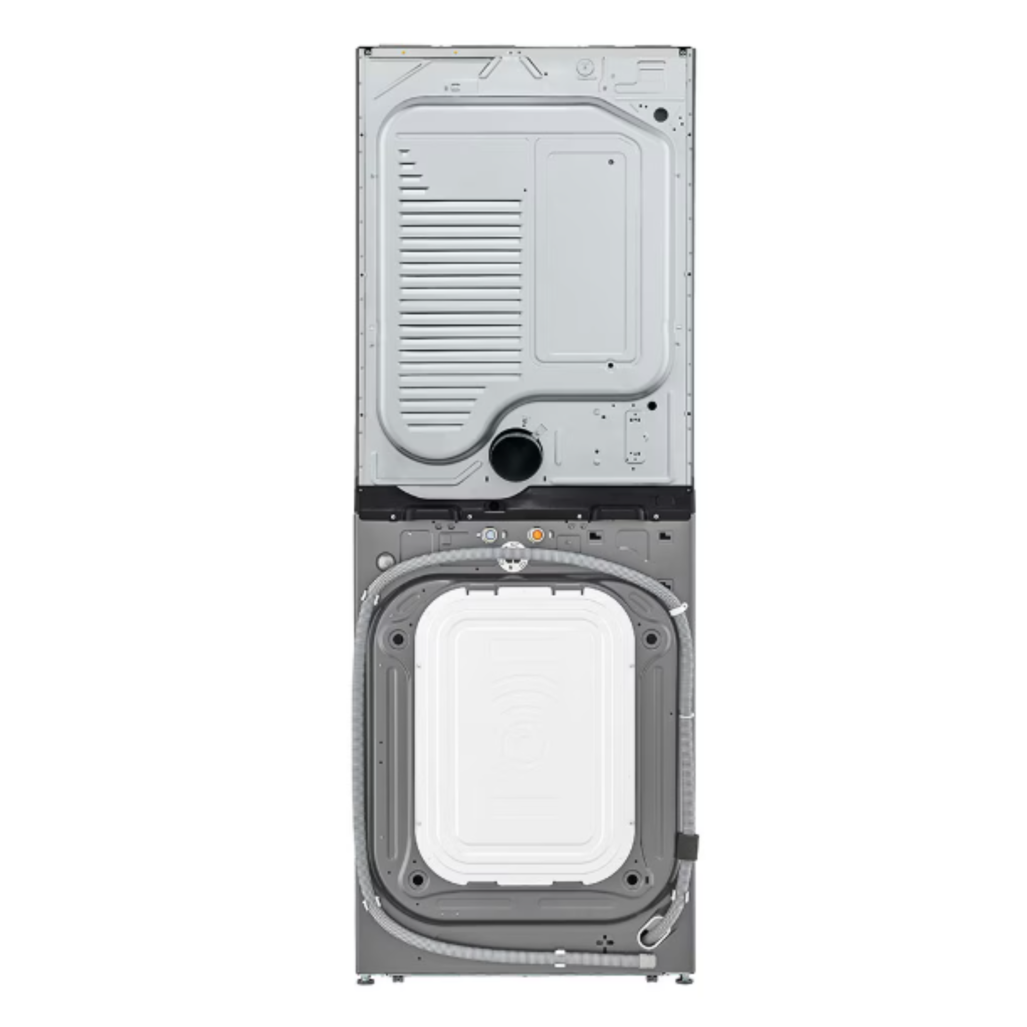 LG - 5.2 cu. ft. Washer and 7.4 cu. ft. Electric Dryer WashTower in Graphite - WKEX200HVA - WKEX200HVA