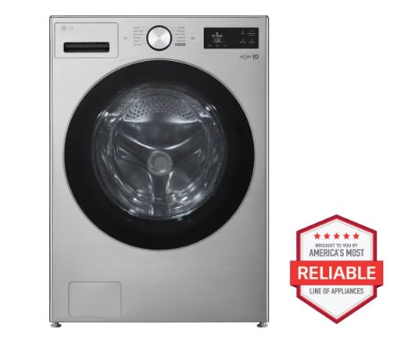 LG - 5 cu. Ft Front Load Washer in Stainless - WM5800HVA