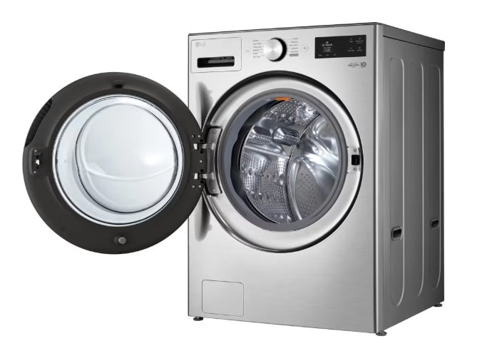 LG - 5 cu. Ft Front Load Washer in Stainless - WM5800HVA