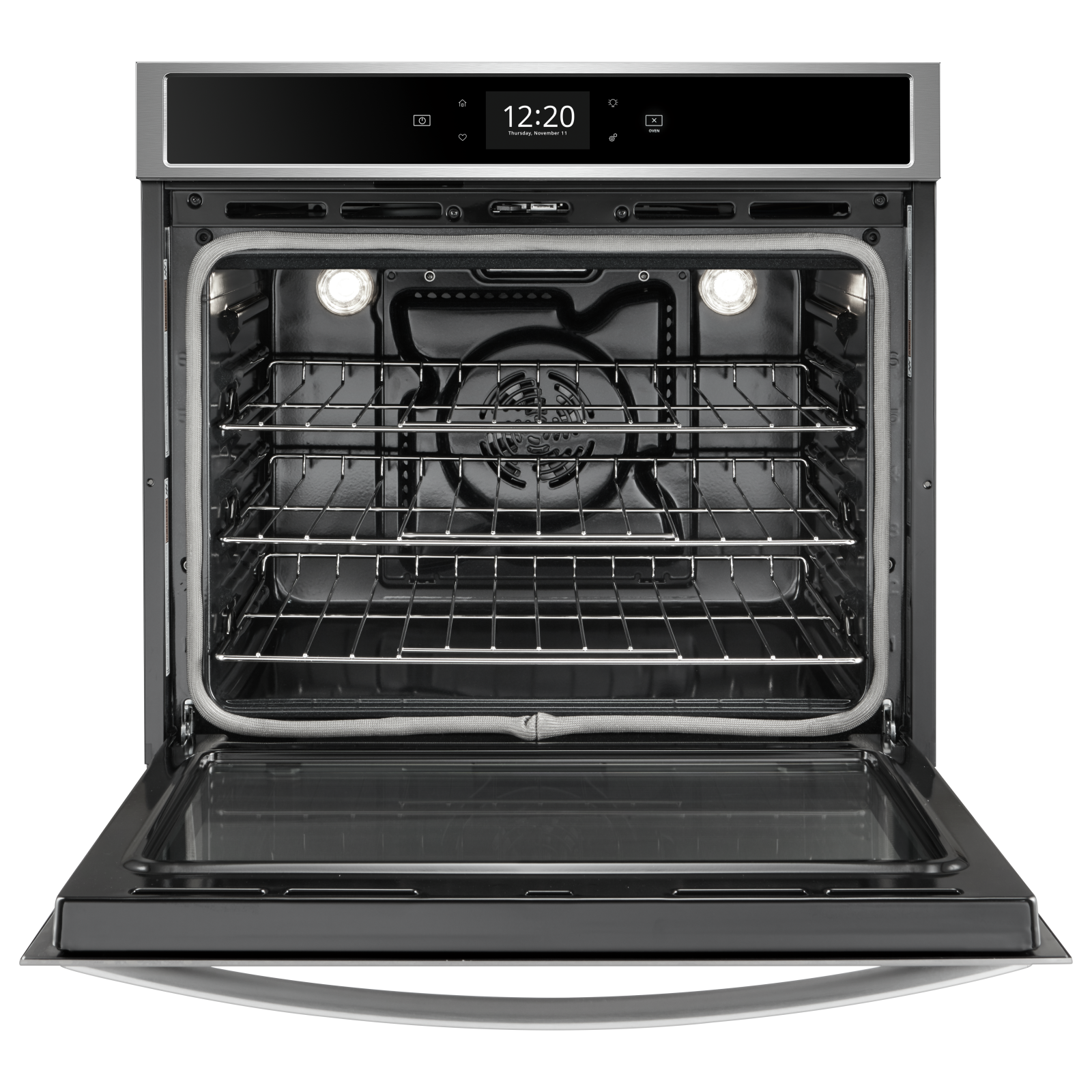 Whirlpool - 4.3 cu. ft Single Wall Oven in Stainless - WOS72EC7HS