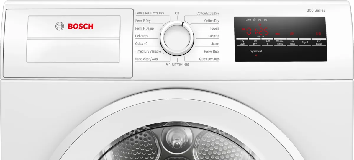 Bosch - 4 cu. Ft Compact Dryer in White - WPA12100UC