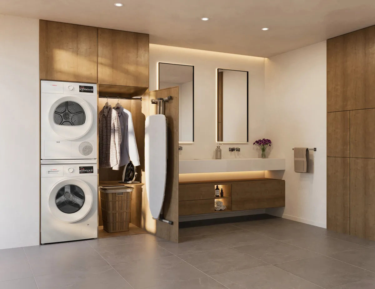 Bosch - 4 cu. Ft Compact Dryer in White - WPA12100UC