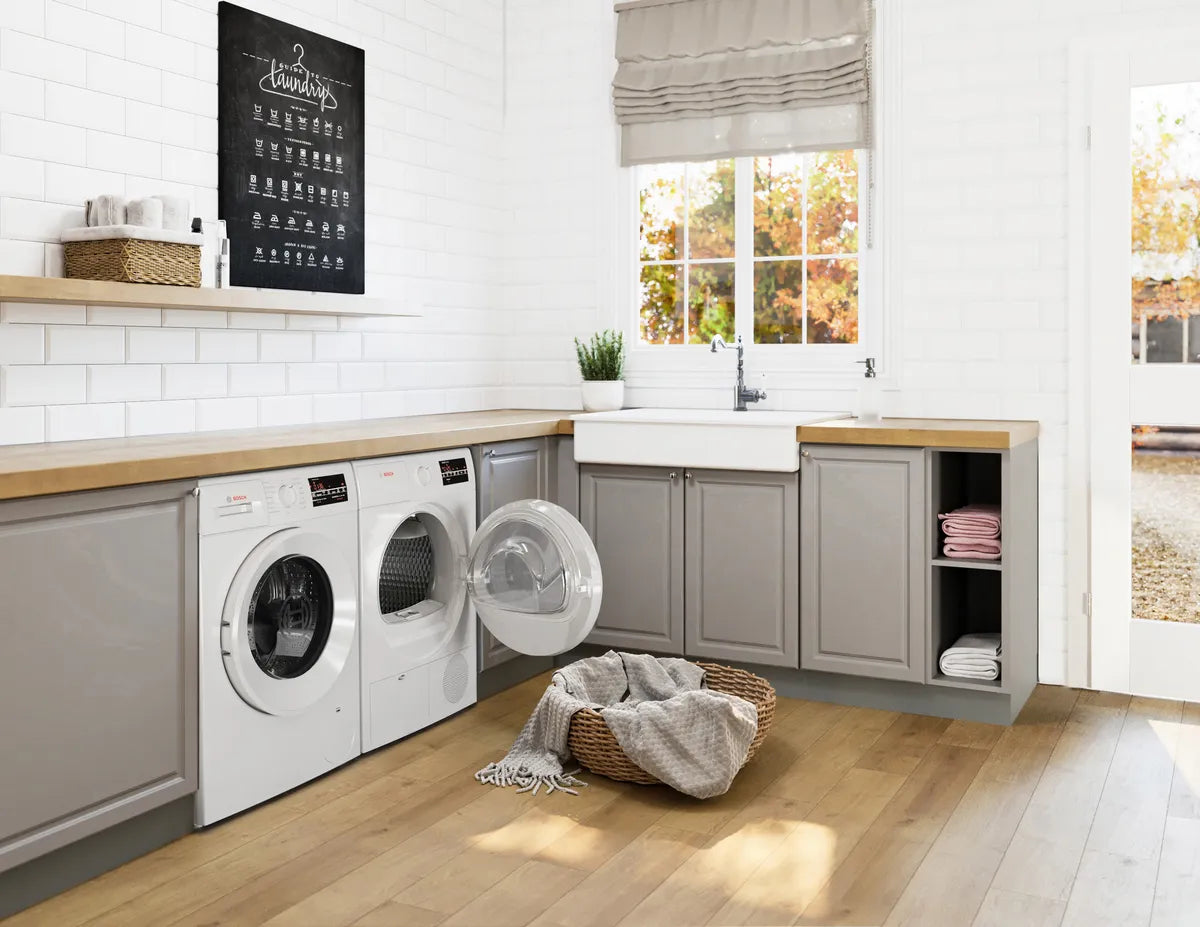 Bosch - 4 cu. Ft Compact Dryer in White - WPA12100UC