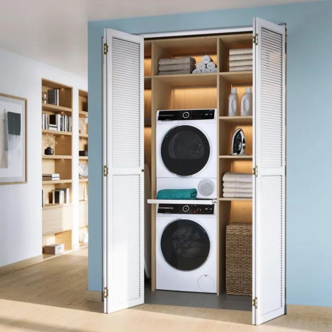 Bosch - 4 cu. Ft Electric Heat Pump Dryer in White - WQB245B0UC