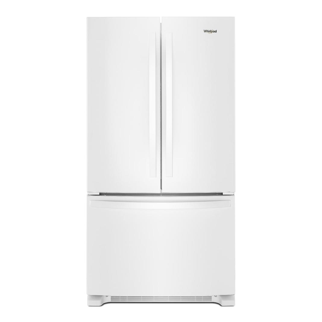 Whirlpool - 35.625 Inch 25.2 cu. ft French Door Refrigerator in White - WRF535SMHW