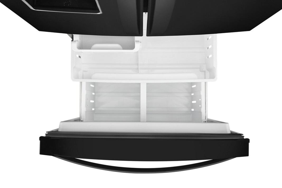 Whirlpool - 30 Inch 19.7 cu. ft French Door Refrigerator in Black - WRF560SEHB