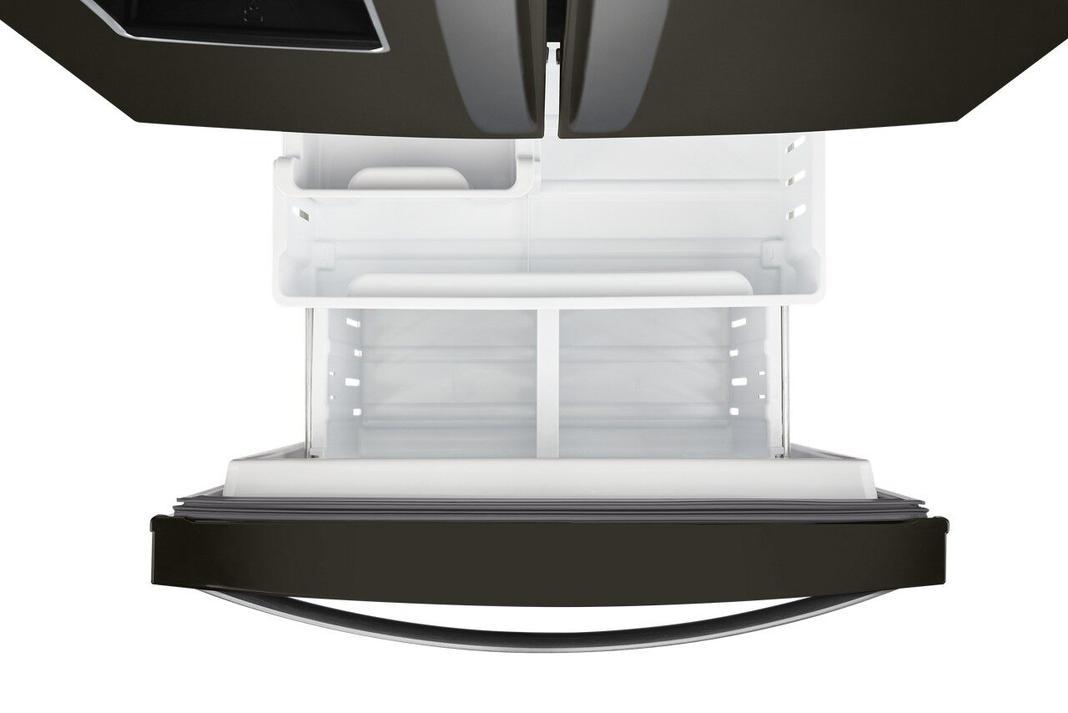 Whirlpool - 30 Inch 19.7 cu. ft French Door Refrigerator in Black Stainless - WRF560SEHV