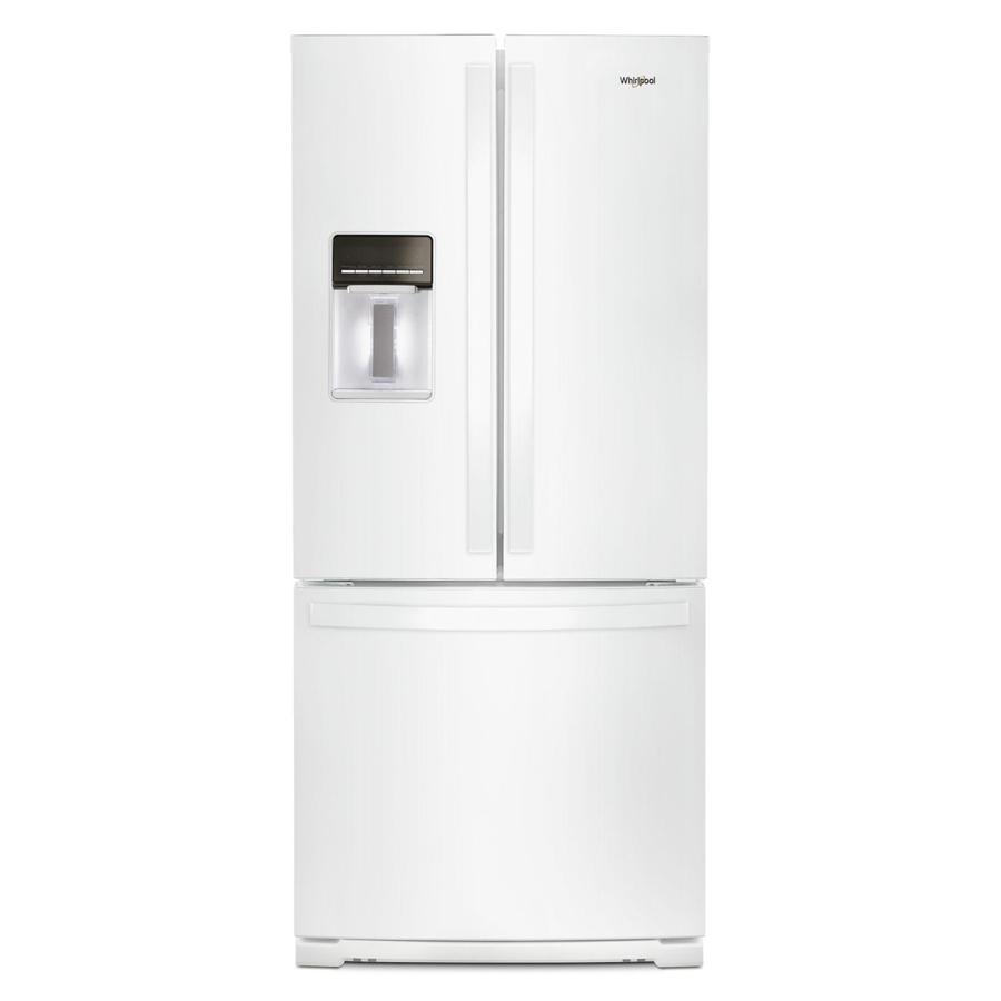Whirlpool - 30 Inch 19.7 cu. ft French Door Refrigerator in White - WRF560SEHW