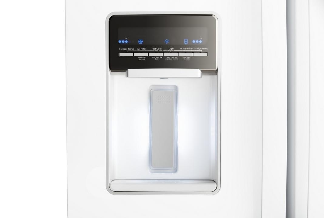 Whirlpool - 30 Inch 19.7 cu. ft French Door Refrigerator in White - WRF560SEHW