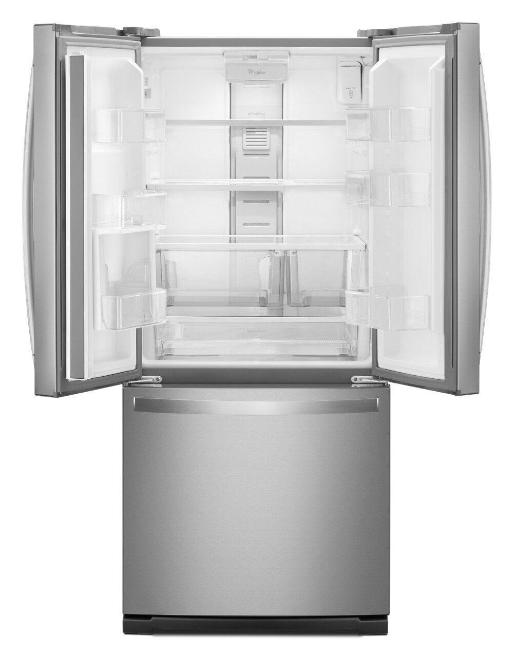 Whirlpool - 30 Inch 19.7 cu. ft French Door Refrigerator in Stainless - WRF560SEHZ