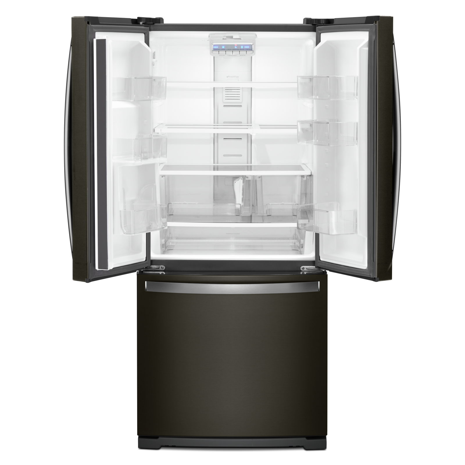 Whirlpool - 29.5 Inch 19.68 cu. ft French Door Refrigerator in Black Stainless - WRF560SFHV