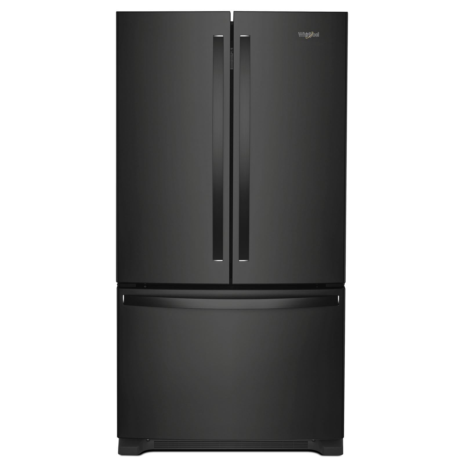 Whirlpool - 35.6 Inch 20 cu. ft French Door Refrigerator in Black - WRFC2036RB